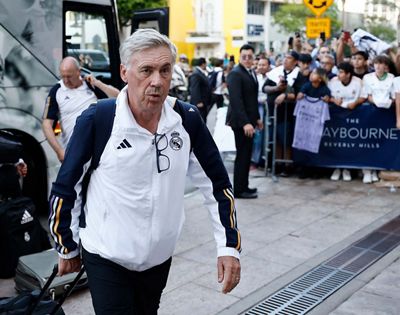 llegada del real madrid a los ángeles