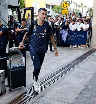 llegada del real madrid a los ángeles