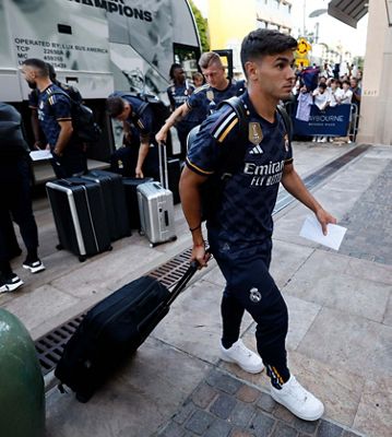llegada del real madrid a los ángeles