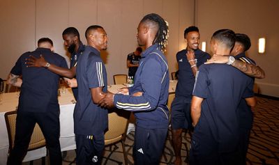 vinicius rodrygo militao courtois alaba rüdiger y tchoumeni ya están en los ángeles