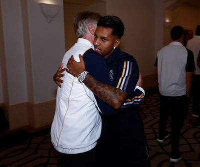 vinicius rodrygo militao courtois alaba rüdiger y tchoumeni ya están en los ángeles