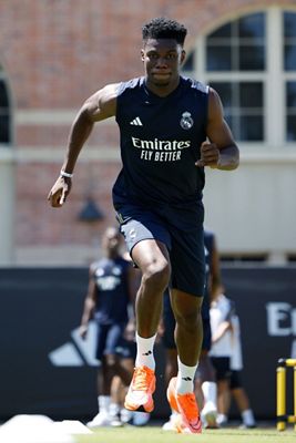 entrenamiento del real madrid en los ángeles