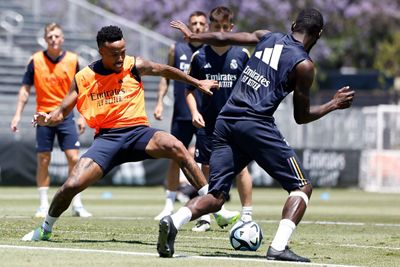 entrenamiento del real madrid en los ángeles