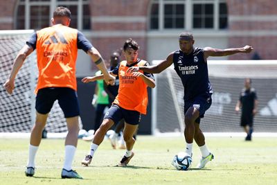 entrenamiento del real madrid en los ángeles