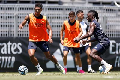 entrenamiento del real madrid en los ángeles