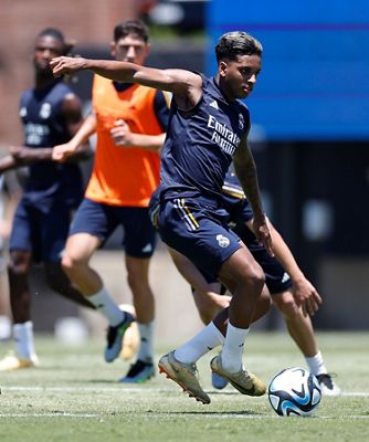 entrenamiento del real madrid en los ángeles