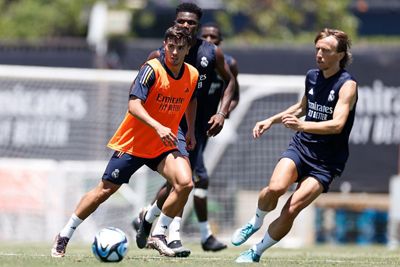 entrenamiento del real madrid en los ángeles