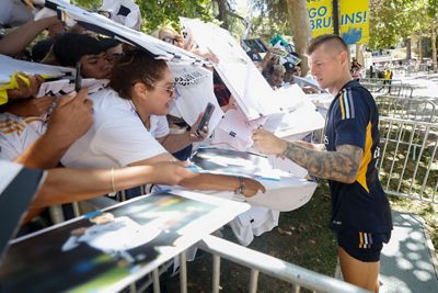 encuentro con los aficionados en los ángeles
