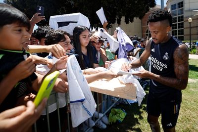 encuentro con los aficionados en los ángeles