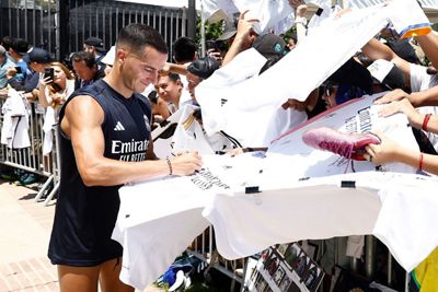 encuentro con los aficionados en los ángeles