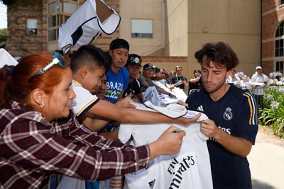encuentro con los aficionados en los ángeles