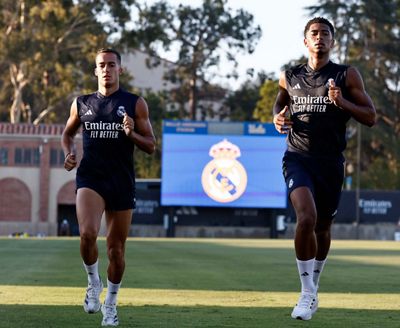 entrenamiento del real madrid en los ángeles