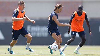 Last training session before the Milan game