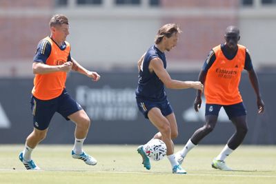 entrenamiento del real madrid en los ángeles