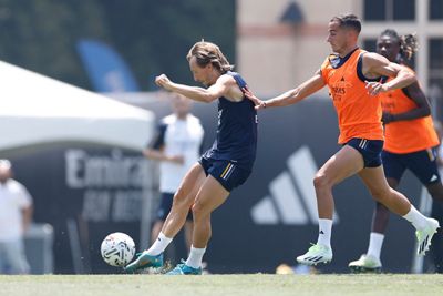 entrenamiento del real madrid en los ángeles