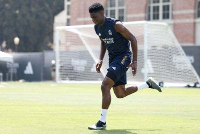 entrenamiento del real madrid en los ángeles