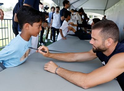 encuentro con los aficionados en los ángeles