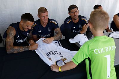 encuentro con los aficionados en los ángeles