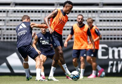 entrenamiento del real madrid en los ángeles
