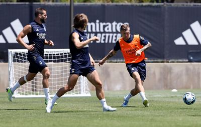 entrenamiento del real madrid en los ángeles