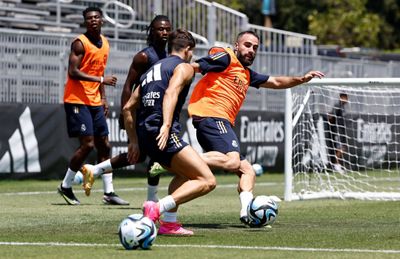 entrenamiento del real madrid en los ángeles