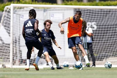 entrenamiento del real madrid en los ángeles