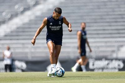 entrenamiento del real madrid en los ángeles