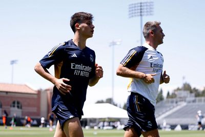 entrenamiento del real madrid en los ángeles
