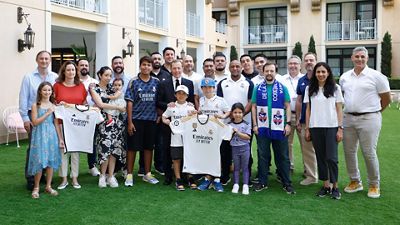 Butragueño y Roberto Carlos, con las peñas madridistas en Estados Unidos