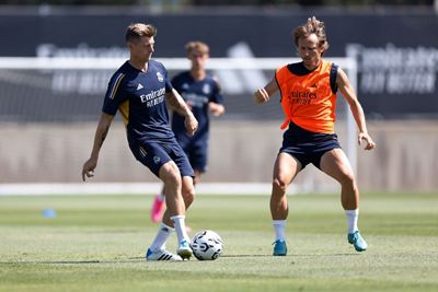 entrenamiento del real madrid en los ángeles