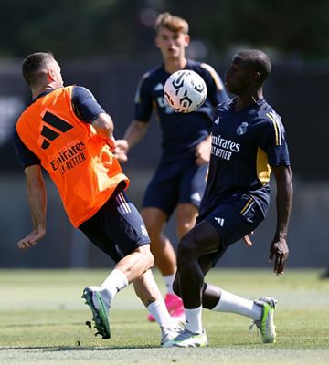 entrenamiento del real madrid en los ángeles
