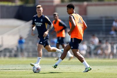 entrenamiento del real madrid en los ángeles