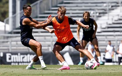 entrenamiento del real madrid en los ángeles