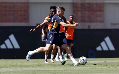 entrenamiento del real madrid en los ángeles