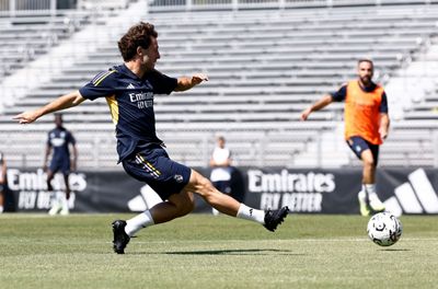 entrenamiento del real madrid en los ángeles