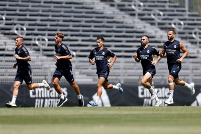 entrenamiento del real madrid en los ángeles
