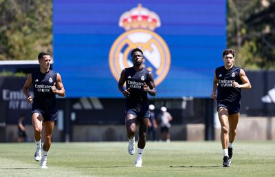 entrenamiento del real madrid en los ángeles