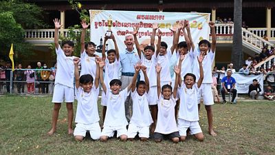 La escuela de la Fundación en Camboya celebró la Bishop Cup 2023