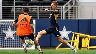 Letzte Trainingseinheit im AT&T Stadium in Dallas