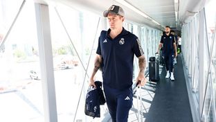 A equipa já está em Madrid