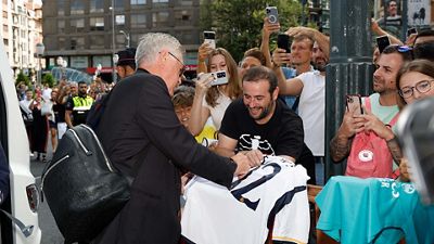 Así fue la llegada del Real Madrid a Bilbao