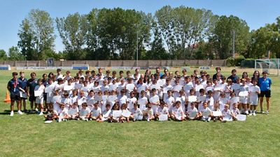 Gran acogida del campus de fútbol de la Fundación en Villamuriel de Cerrato (Palencia)
