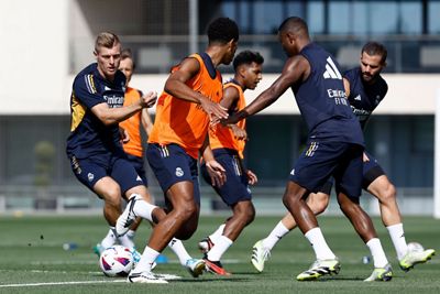entrenamiento del real madrid
