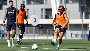 O Real Madrid prepara o jogo contra o Almería