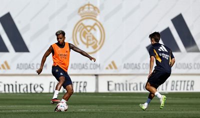 entrenamiento del real madrid