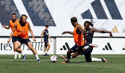 entrenamiento del real madrid