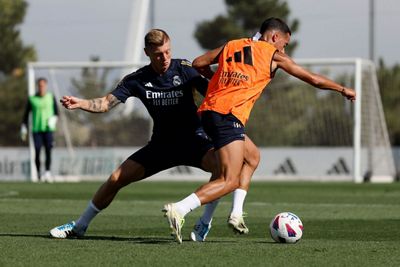 entrenamiento del real madrid
