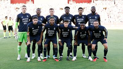 Camisetas de apoyo a Militão