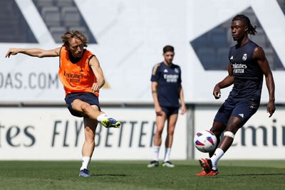 entrenamiento del real madrid