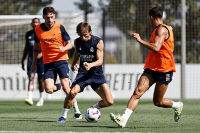 entrenamiento del real madrid